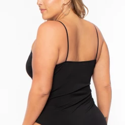 Bluebell Plus Size Cassandra Cut Out Lace Bodysuit - Black Back In Stock