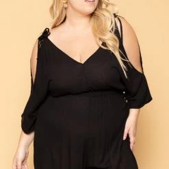Bluebell Plus Size Courtney Jumpsuit - Black