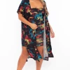 Bluebell Matching Sets Plus Size Dragon Kimono And Dress Set - Black 1 Bluebell Matching Sets Plus Size Dragon Kimono And Dress Set - Black