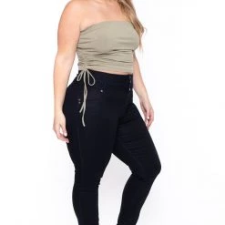 BlueBell Plus Size Raylin Tube Top- Sage