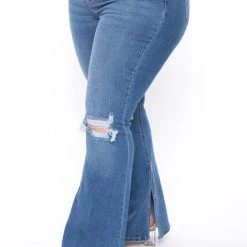 Cello Jeans Plus Size Laina Flare Jeans - Medium Wash New Arrivals