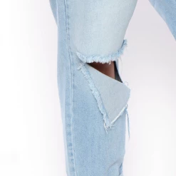 Cello Jeans Plus Size Girlfriend Destroyed Jean - Light Wash 10 Cello Jeans Plus Size Girlfriend Destroyed Jean - Light Wash