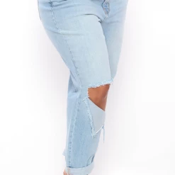Cello Jeans Plus Size Girlfriend Destroyed Jean - Light Wash 9 Cello Jeans Plus Size Girlfriend Destroyed Jean - Light Wash