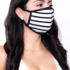 Curvy Sense Washable & Reusable Face Mask - Big Stripes Face Masks