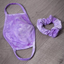 Curvy Sense Matching Sets Washable Face Mask & Scrunchie Set