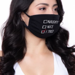 Curvy Sense Washable Christmas Face Mask - Naughty, Nice, I Tried Face Masks