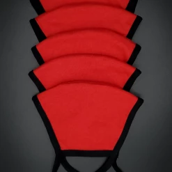 Curvy Sense Washable Face Mask With A Filter Pocket-Adult- 5 Pack + 100 Filters