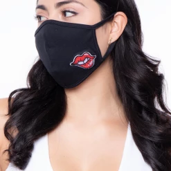 Curvy Sense Washable & Reusable Embroidered Face Mask - Big Lips