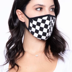 Curvy Sense Face Masks Washable & Reusable Face Mask - Checkers