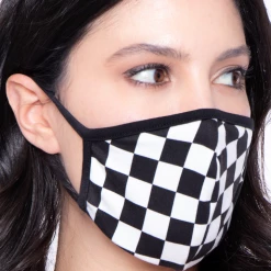 Curvy Sense Face Masks Washable & Reusable Face Mask - Checkers