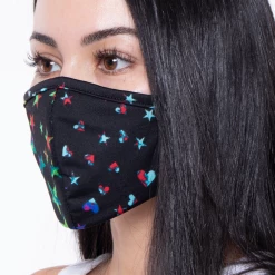 Curvy Sense Face Masks Washable & Reusable Face Mask - Stars & Hearts