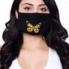 Curvy Sense Washable & Reusable Printed Face Mask - Butterfly Face Masks