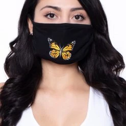 Curvy Sense Washable & Reusable Printed Face Mask - Butterfly Face Masks
