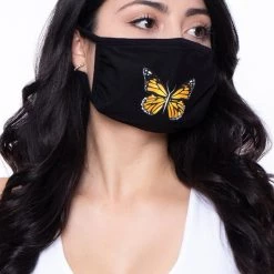 Curvy Sense Washable & Reusable Printed Face Mask - Butterfly Face Masks