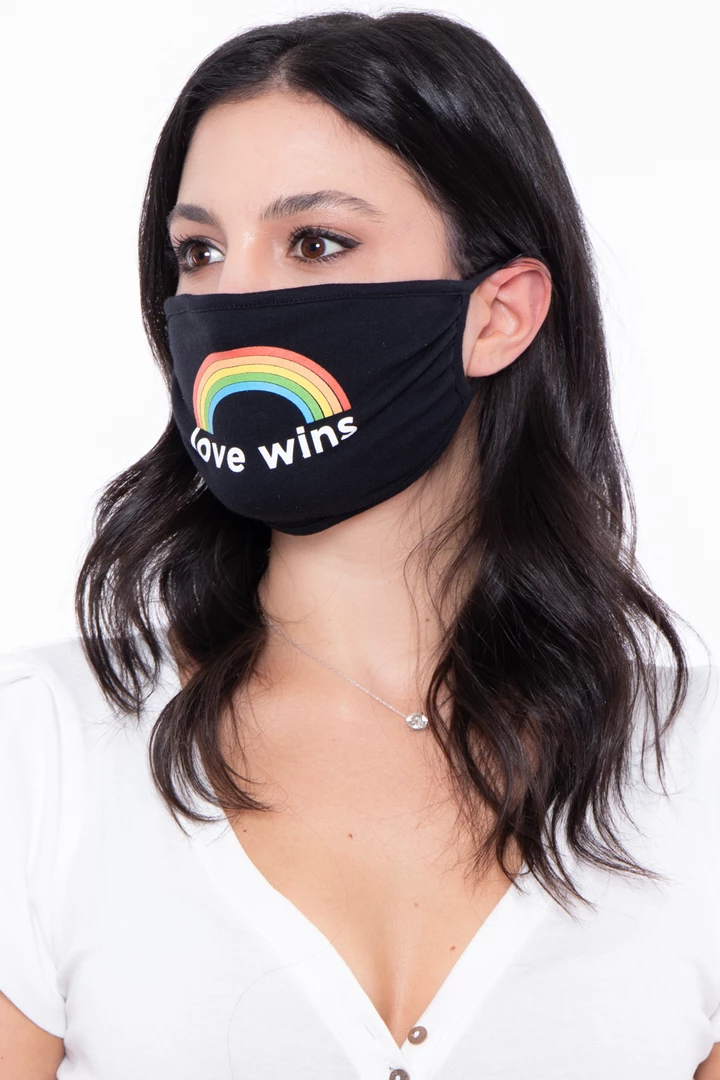 Curvy Sense Washable & Reusable Printed Face Mask - Love Wins Face Masks 4 Curvy Sense Washable & Reusable Printed Face Mask - Love Wins Face Masks