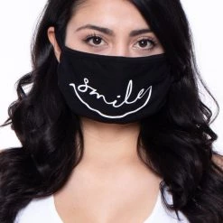 Curvy Sense Washable & Reusable Printed Face Mask - Smile