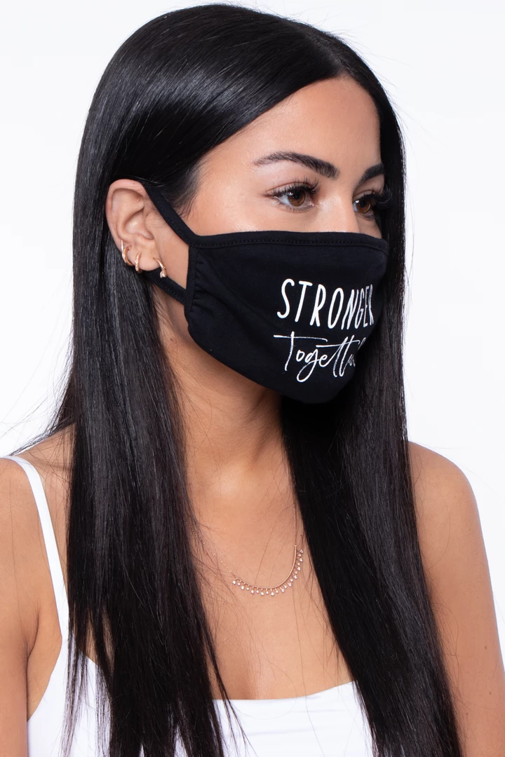 Curvy Sense Washable & Reusable Printed Face Mask - Stronger Together 7 Curvy Sense Washable & Reusable Printed Face Mask - Stronger Together