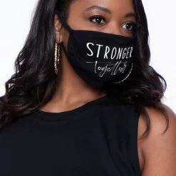 Curvy Sense Washable & Reusable Printed Face Mask - Stronger Together 9 Curvy Sense Washable & Reusable Printed Face Mask - Stronger Together