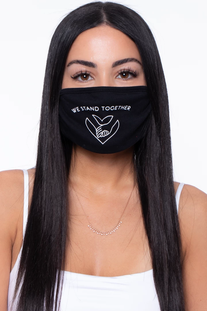 Curvy Sense Face Masks Washable & Reusable Printed Face Mask - We Stand Together 5 Curvy Sense Face Masks Washable & Reusable Printed Face Mask - We Stand Together
