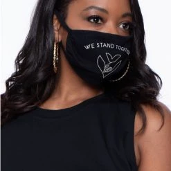 Curvy Sense Face Masks Washable & Reusable Printed Face Mask - We Stand Together