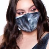 Curvy Sense Washable & Reusable Printed Tie-Dye Face Mask - Black