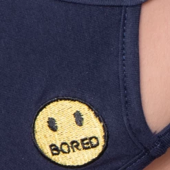 Curvy Sense Face Masks Washable & Reusable Embroidered Face Mask - Bored