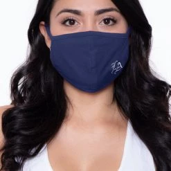 Curvy Sense Washable & Reusable Embroidered Face Mask - LA Face Masks