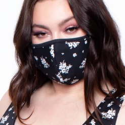 Curvy Sense Face Masks Washable & Reusable Printed Face Mask - Ditsy Flowers