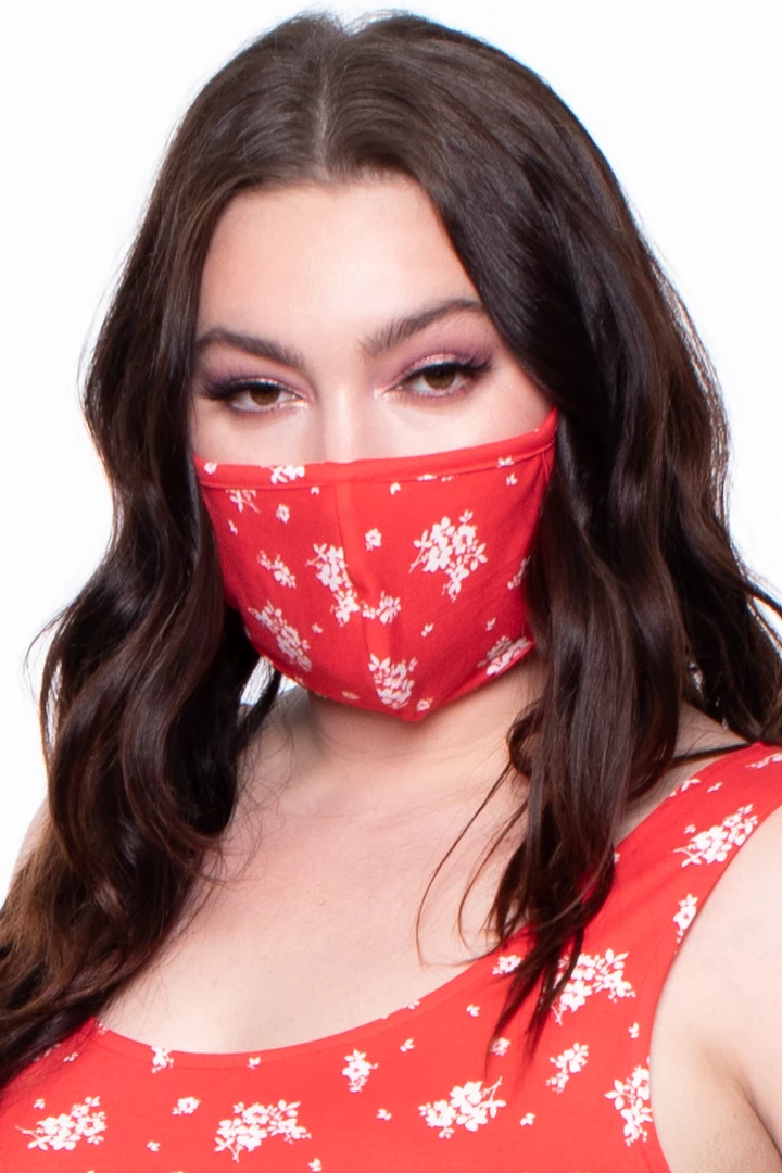 Curvy Sense Face Masks Washable & Reusable Printed Face Mask - Ditsy Flowers 5 Curvy Sense Face Masks Washable & Reusable Printed Face Mask - Ditsy Flowers