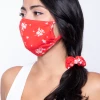 Curvy Sense Washable Face Mask & Scrunchie Set Matching Sets