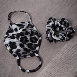 Curvy Sense Washable Face Mask & Scrunchie Set Matching Sets