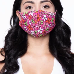 Curvy Sense Face Masks Washable & Reusable Face Mask - Cute Flower