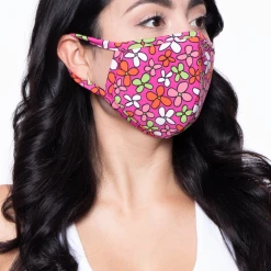Curvy Sense Face Masks Washable & Reusable Face Mask - Cute Flower