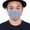 Curvy Sense Face Masks Washable Fitted & Adjustable Woven Face Mask - Gingham Black