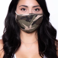 Curvy Sense Washable & Reusable Face Mask - Camo Face Masks