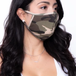 Curvy Sense Washable & Reusable Face Mask - Camo Face Masks