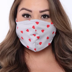 Curvy Sense Face Masks Washable & Reusable Face Mask - Little Hearts