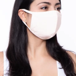 Curvy Sense Washable & Reusable Unisex Face Mask - Ivory