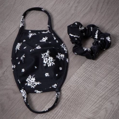 Curvy Sense Sets Washable Face Mask & Scrunchie Set