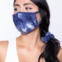 Curvy Sense Sets Washable Face Mask & Scrunchie Set
