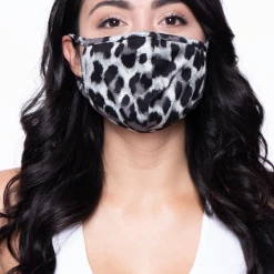 Curvy Sense Washable & Reusable Printed Face Mask - Leopard