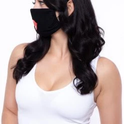 Curvy Sense Washable & Reusable Printed Face Mask - Lips Face Masks