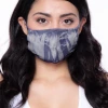 Curvy Sense Washable & Reusable Hand Tie-Dyed Face Mask - Navy Face Masks