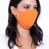 Curvy Sense Washable & Reusable Unisex Face Mask - Orange Face Masks