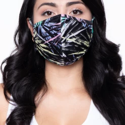 Curvy Sense Face Masks Washable & Reusable Face Mask - Palm Leaf