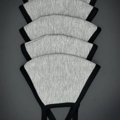 Curvy Sense Washable Face Mask With Filter Pocket-Kid - 5 Pack + 100 Filters Face Masks