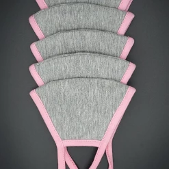 Curvy Sense Washable Face Mask With Filter Pocket-Kid - 5 Pack + 100 Filters Face Masks