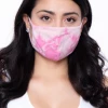 Curvy Sense Washable & Reusable Hand Tie-Dyed Face Mask - Pink Face Masks