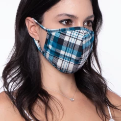 Curvy Sense Washable & Reusable Face Mask - Plaid Face Masks