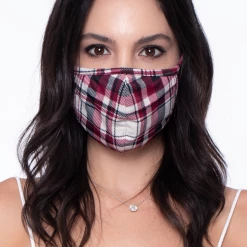 Curvy Sense Washable & Reusable Face Mask - Plaid Face Masks 12 Curvy Sense Washable & Reusable Face Mask - Plaid Face Masks